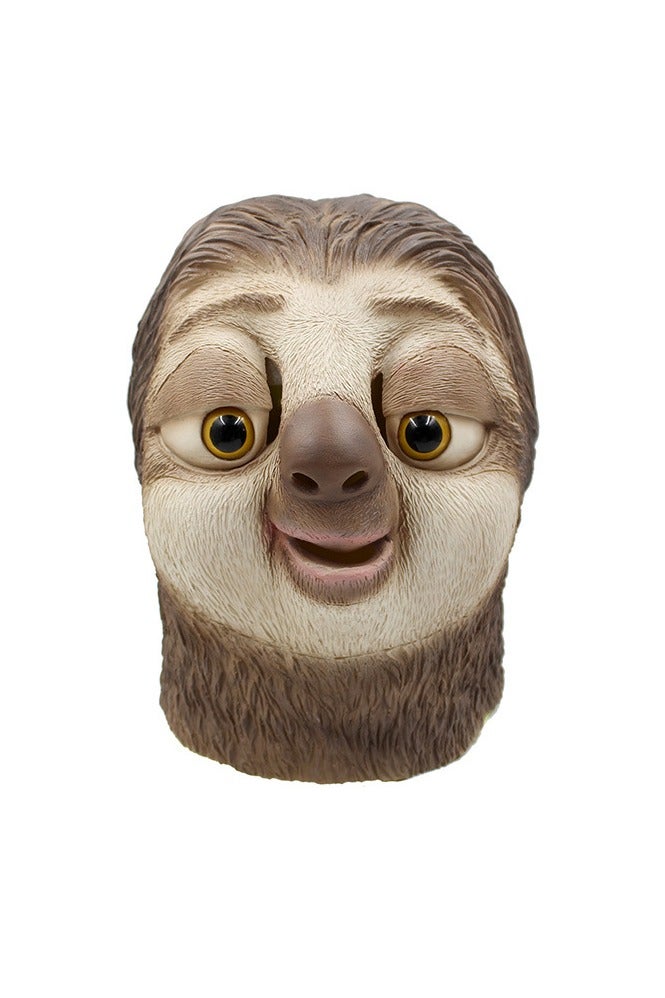 general Sloth mask Halloween funny animals latex headgear performance party props accurately replicate the character image from the movie - Image 1