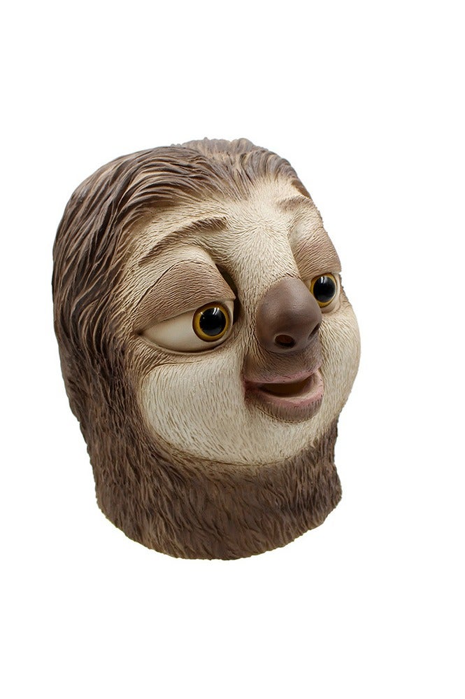 general Sloth mask Halloween funny animals latex headgear performance party props accurately replicate the character image from the movie - Image 3