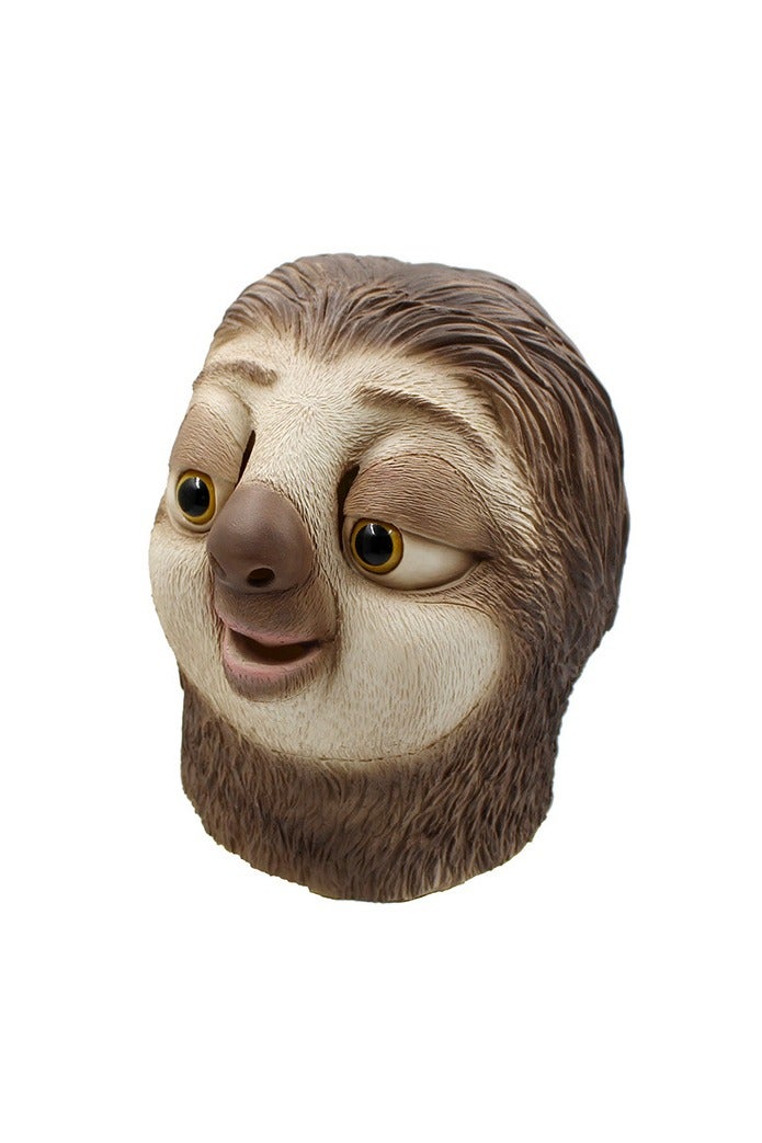 general Sloth mask Halloween funny animals latex headgear performance party props accurately replicate the character image from the movie - Image 2