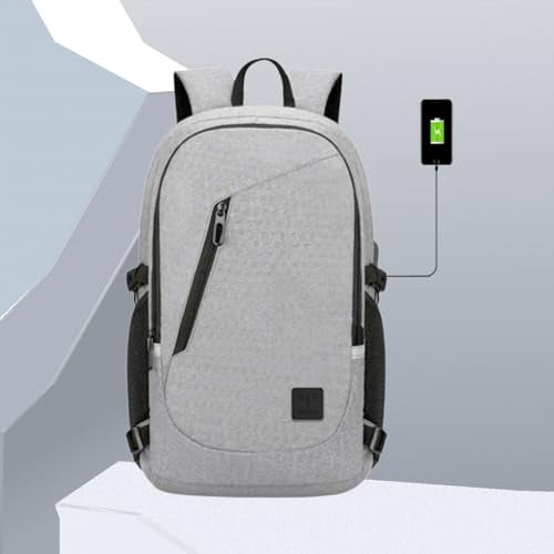Impulse Aspireatlas 30L Unisex Travel 4 Compartment Laptop Backpack (16") with USB Charging Port/Office School College Business with Warranty (Grey) - Image 2