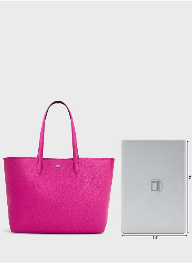 LACOSTE - Essentials Top Handle Zip Over Tote - Image 1