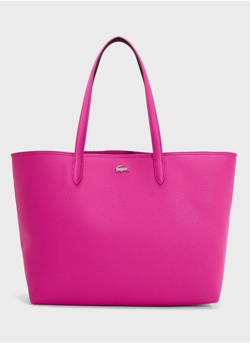 LACOSTE - Essentials Top Handle Zip Over Tote - Image 1