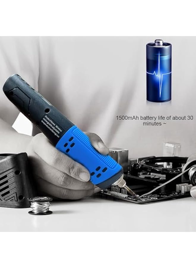 إيروريكس مكواة لحام كهربائية محمولة 200-450 درجة مئوية مكواة لحام كهربائية متعددة الوظائف USB قلم لحام مع ضوء LED - Image 2