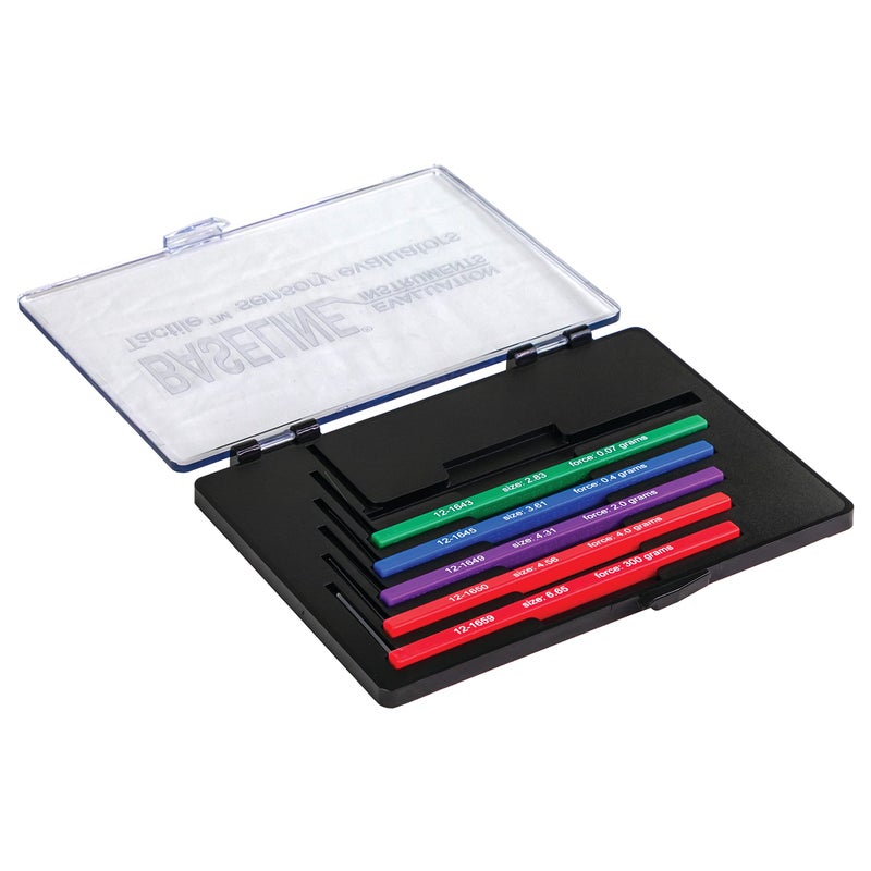 Baseline Tactile Monofilament Sensory Perception Evaluation Tool 5-Piece Set, Clinical Level Screening Test for Hands, Feet, (2.83/3.61/4.31/4.56/6.65 g) - Image 1