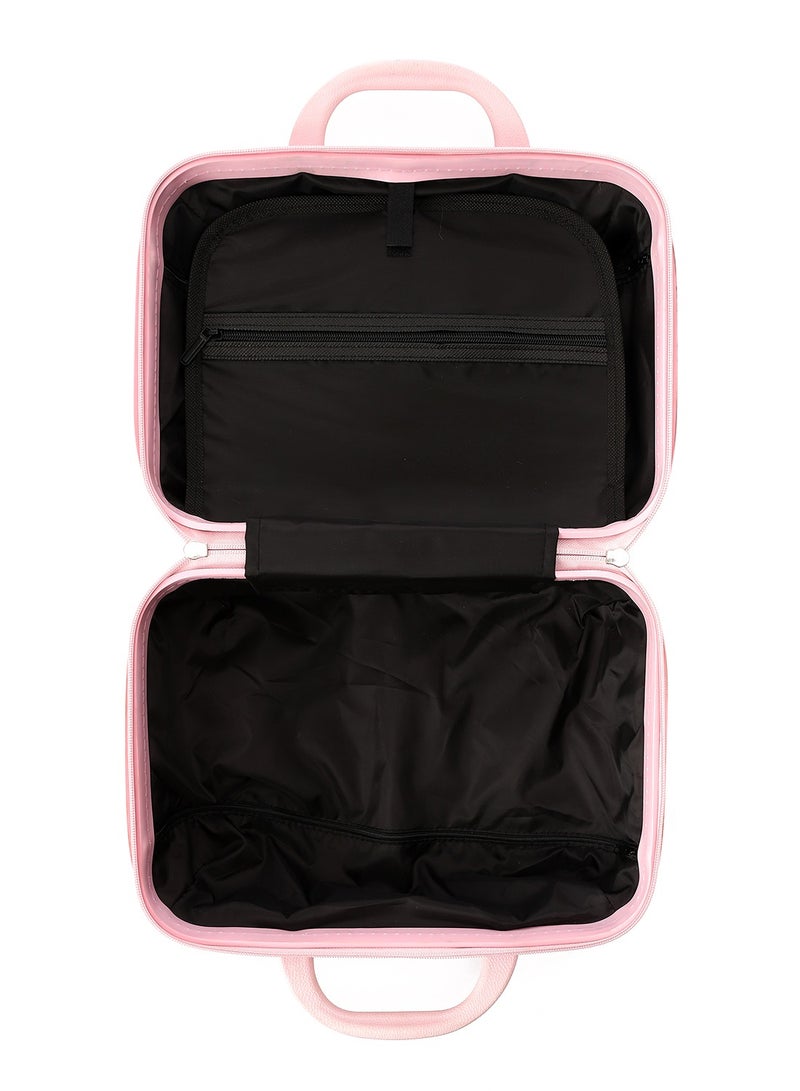 Crossland CROSSLAND Makeup Case – Polypropylene Hard Shell Cosmetic Bag, Travel Organizer, Lightweight & Stylish - Pink - Image 5