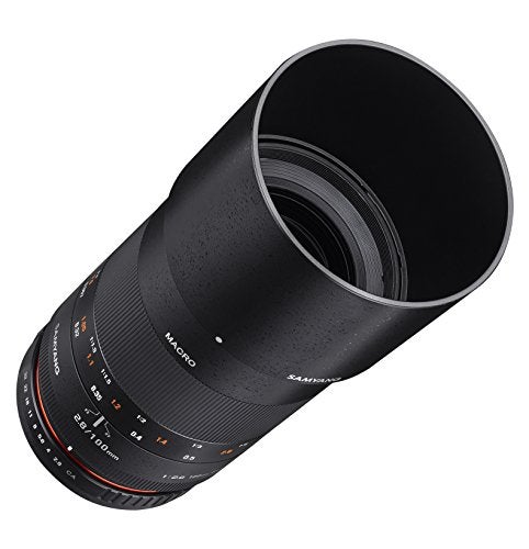 Samyang 100mm F2.8 ED UMC Full Frame Telephoto Macro Lens for Sony E Digital SLR Cameras - Ultra Multi-Coated Glass, Bright f/2.8 Aperture, Removable Hood (Black) - Image 4