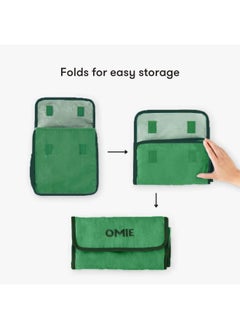OMIE OmieBox Lunch Bag - Washable, Foldable, Durable, Water-Resistant Fabric with Interior Pocket and External Bottle Holder  - Image 5