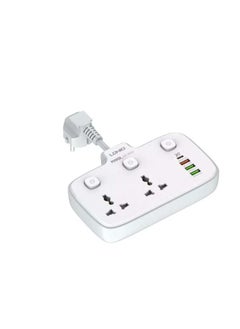 SC2413 Universal Outlets Power Strip Tower 20W, 2 Power Sockets, 3 USB Ports, PD Ports With Power Buttons - White - pzsku/ZB747BDDE505F64DC284AZ/45/_/1674744298/03a91173-b690-41e0-9856-88f223568b86