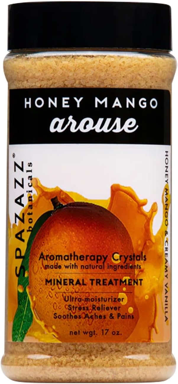 Spazazz Spa Bath Crystals 17oz 482g Honey Mango