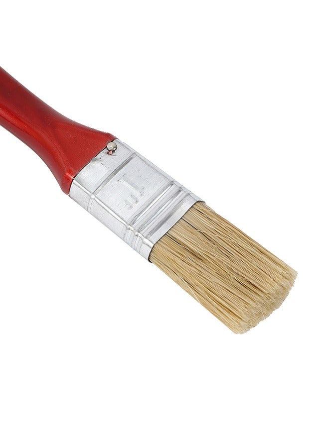 LAWAZIM Paint Brush -1inch- No Streaks Flat Trim Brush with Ergonomic Handle for High Precision Control -for DIY Professional Interior Exterior Home Improvement for Latex and Oil Paints & Wood Stains - Image 4