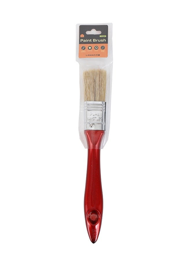 LAWAZIM Paint Brush -1inch- No Streaks Flat Trim Brush with Ergonomic Handle for High Precision Control -for DIY Professional Interior Exterior Home Improvement for Latex and Oil Paints & Wood Stains - Image 5