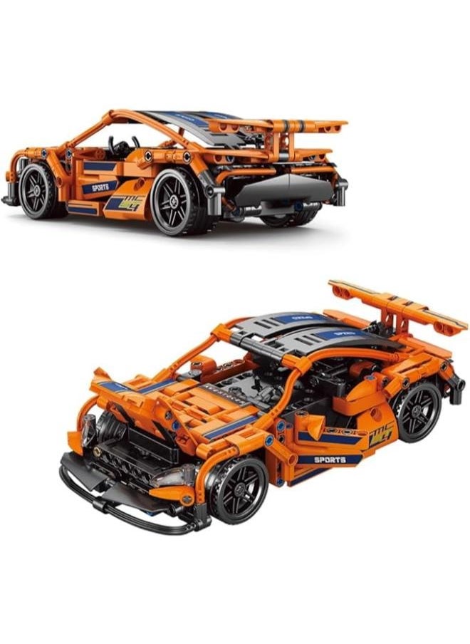 Sports Car Building Block Set, RC Car Model Set for kids Aged 7-14, Adult Collectible, 428 Pieces Sets  - Image 3