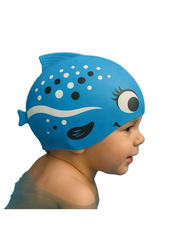 Generic Kids Swim Cap - Blue 