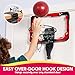 SYNCFUN Mini Basketball Hoop Over The Door LED Indoor Basketball Hoop for Kids with Scoreboard 4 Balls Basket Ball Game Toys Gifts for Boys Ages 3 and UPRed - Image 4