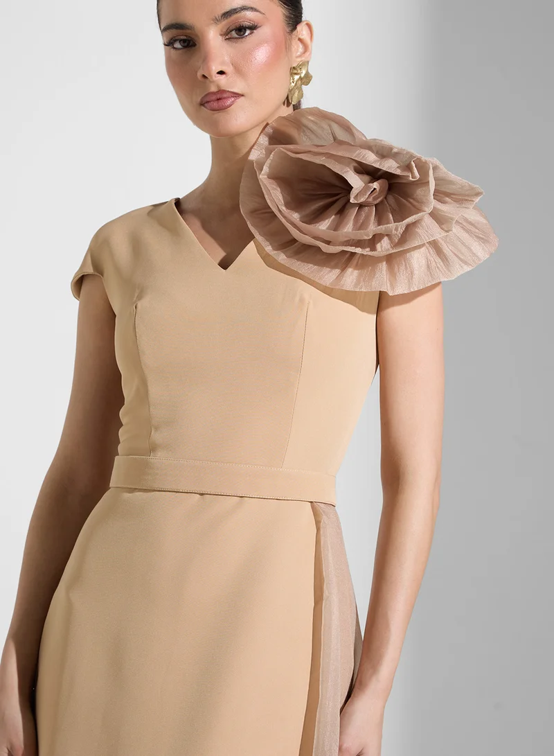 Iyra Floral Embellished Gown Dress