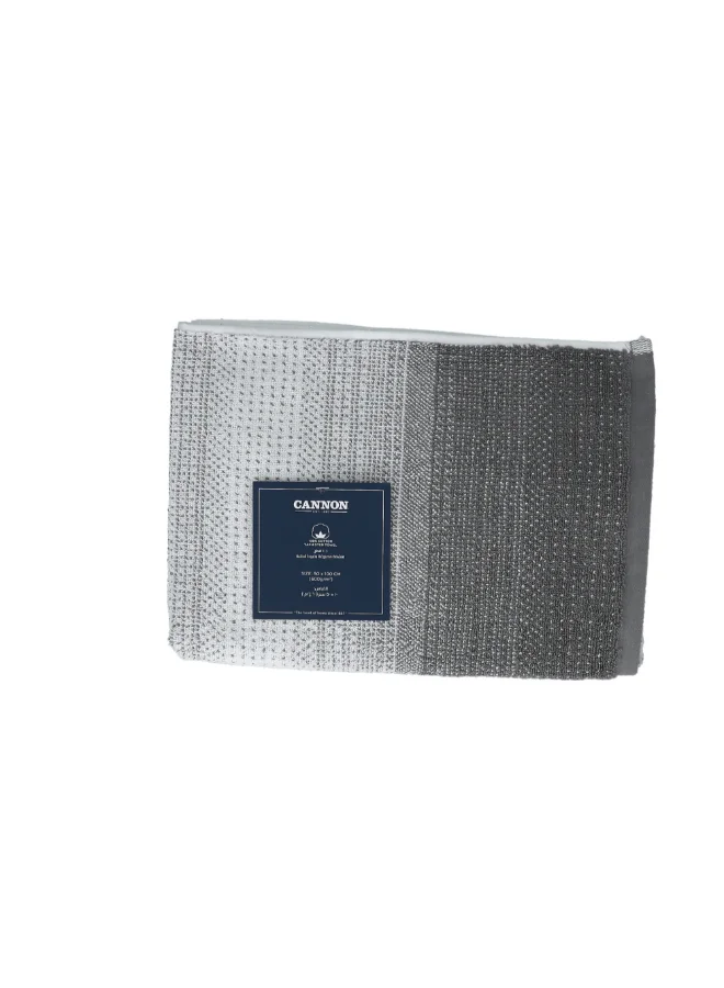 كانون منشفة ناعمة وعالية الامتصاص من قطن مصبوغ بخيوط لون رمادي 50 × 100 سم F-T-NR-L50-V17-GRY