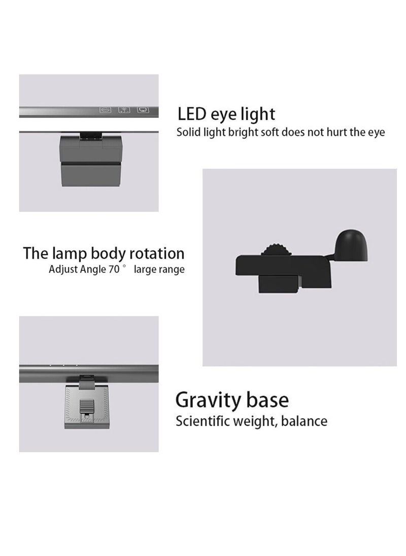 Rightsure - Computer Monitor Light, Screen Light Bar, Eye-Care USB Computer Lamp, Dimmable Screen Light Bar, No Glare, Touch Control, Dimmable 3 Color Temperature,timer 60 minutes,for Home Office - Image 1