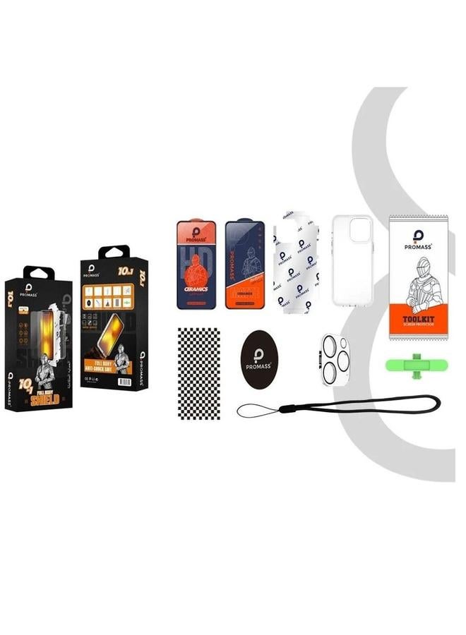 بروماس مجموعة حماية أصلية 10 في 1 للآيفون 15 مكونة من 10 قطع من - Image 2