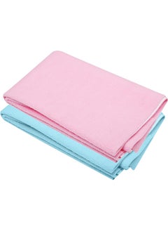 BTfash BTfash Baby Waterproof Reusable Super Soft Fast Drying Mattress Protector Pack of 2SkyPink Small 