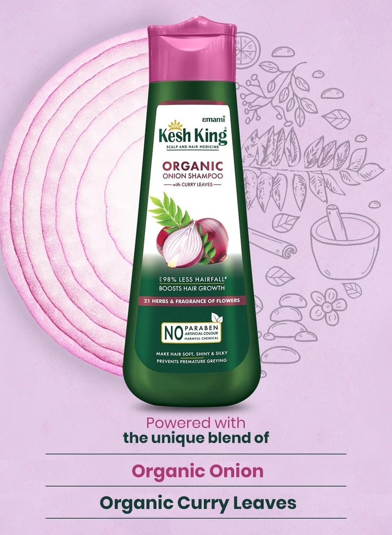 Kesh King Ayurvedic Onion Shampoo with 21 Herbs 300ml - Image 2