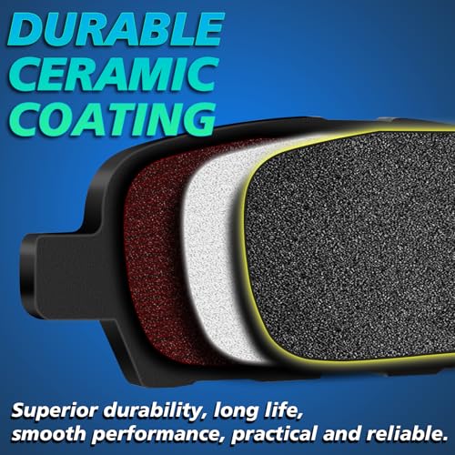 Haruma D1169 D883 Front Disc Brake Pads Rear Ceramic Pads Compatible for Buick Enclave Rainier,Chevrolet Traverse SSR Trailblazer EXT,GMC Acadia Limited Envoy XL,Saab 9-7x, Isuzu Ascender,Saturn Outlook - Image 5