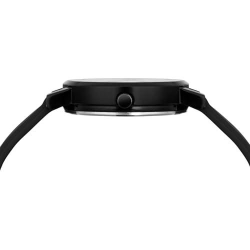 LOUIS DEVIN Black Silicone Strap Analog Wrist Watch for Women (Black Dial) | LD-LR192-BLACK - Image 5