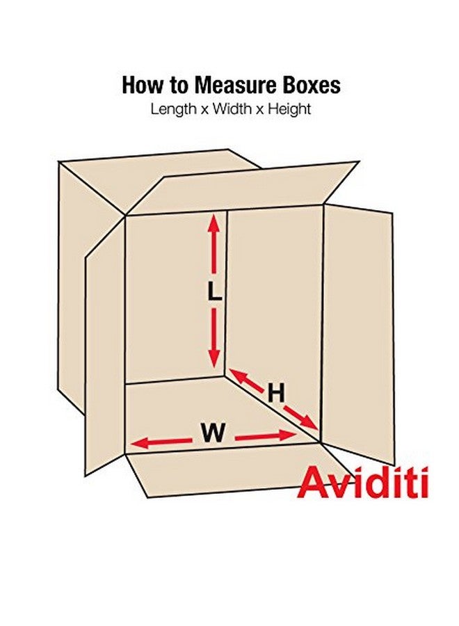 أفيديتي 558 صندوق من الورق المقوى المضلع 5 طول × 5 عرض × 8 ارتفاع كرافت للشحن والتعبئة والنقل (عبوة مكونة من 25 قطعة) - Image 2