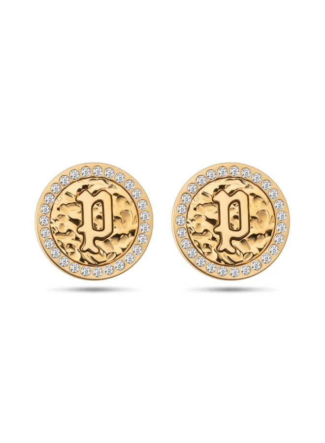 بوليس Gold Plated Stainless Steel Stud Earring for Women