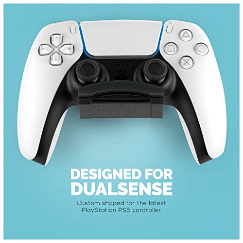 BRAINWAVZ Game Controller Wall Mount (2 Pack) for PS5 DualSense Holder Hanger Stand bracket for Playstation PS5 Gamepad, No Screws, Strong VHB Adhesive (Black) - Image 2