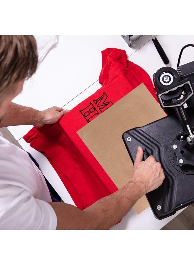 Peachjoy Teflon Sheets, 2 Packs 12 x 16 Inch and 2 Rolls 10mm X 33m Heat Resistant Sublimation Tape, Heat Press Transfer Non-Stick Paper Reusable Heat Resistant Craft Pads for Heat Press - Image 2