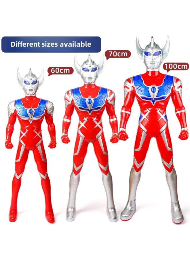 Super One Meter Ott Doll Robot Man Superman Light Music Story Boy-Color: 1 Meter Thai Remote Control Version Charging Sword Gift Bag - Image 5