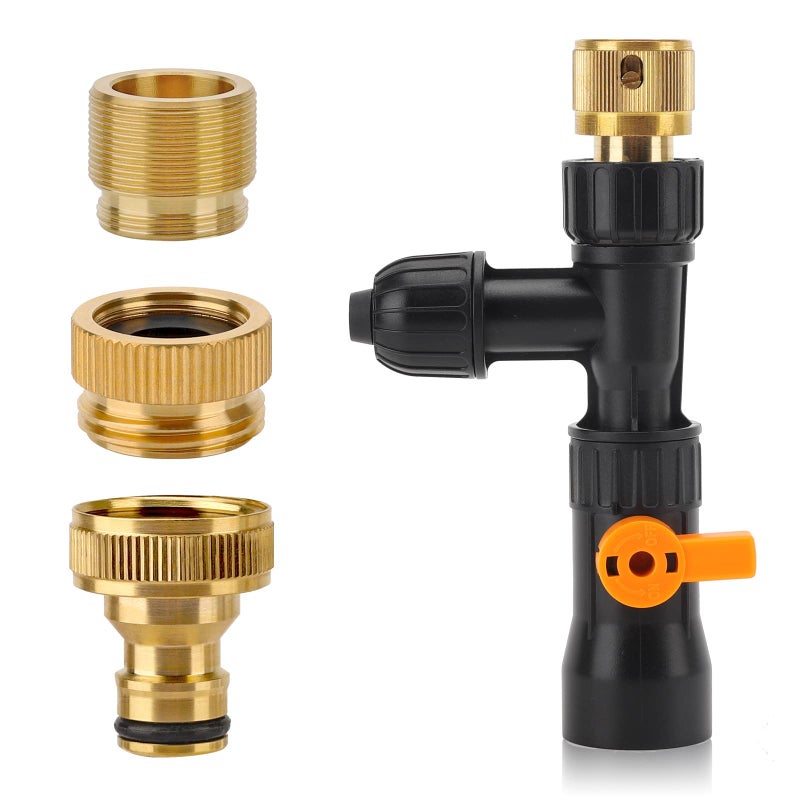 hygger Metal Aquarium Water Changer Replacement Parts Faucet Nozzles Connectors Metal - Image 2