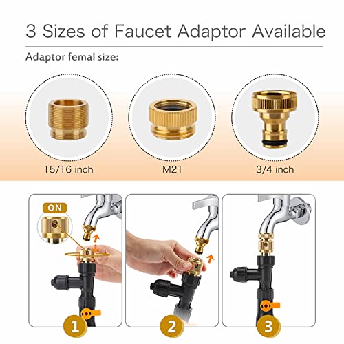 hygger Metal Aquarium Water Changer Replacement Parts Faucet Nozzles Connectors Metal - Image 3