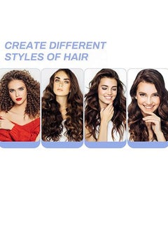 Fasola 6Pcs Air Bangs Curler Large Lazy Curler Self-adhesive Curler Ceramic Thermal Hair Rollers For Long Hair Velcro Rollers For Hair Roller Curlers for Long Hair/Hair Roller for Short Hair Black  - Image 5