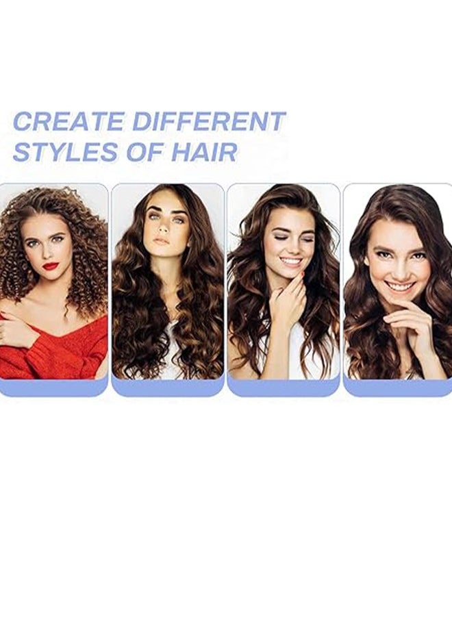 Fasola 6Pcs Air Bangs Curler Large Lazy Curler Self-adhesive Curler Ceramic Thermal Hair Rollers For Long Hair Velcro Rollers For Hair Roller Curlers for Long Hair/Hair Roller for Short Hair Black  - Image 5