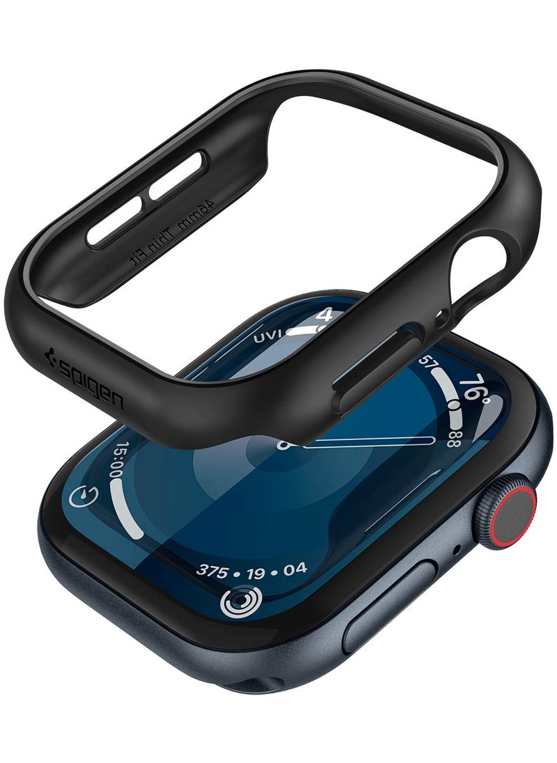 Spigen Thin Fit Apple Watch Series 10 (42mm) Case Cover (2024) - Black  - Image 4