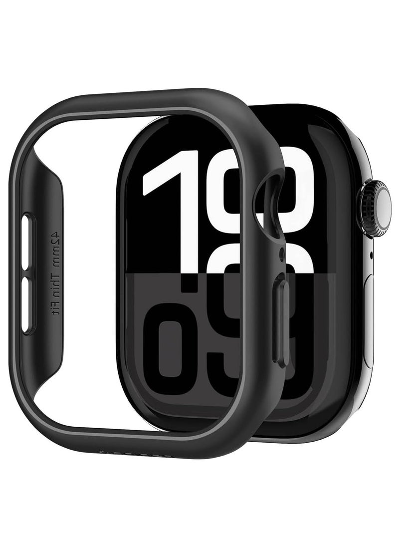 Spigen Thin Fit Apple Watch Series 10 (42mm) Case Cover (2024) - Black  - Image 1