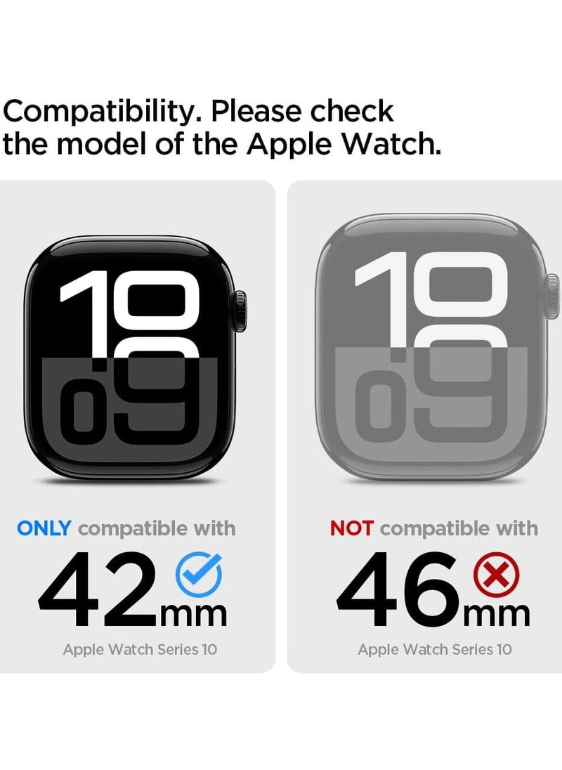 Spigen Thin Fit Apple Watch Series 10 (42mm) Case Cover (2024) - Black  - Image 2