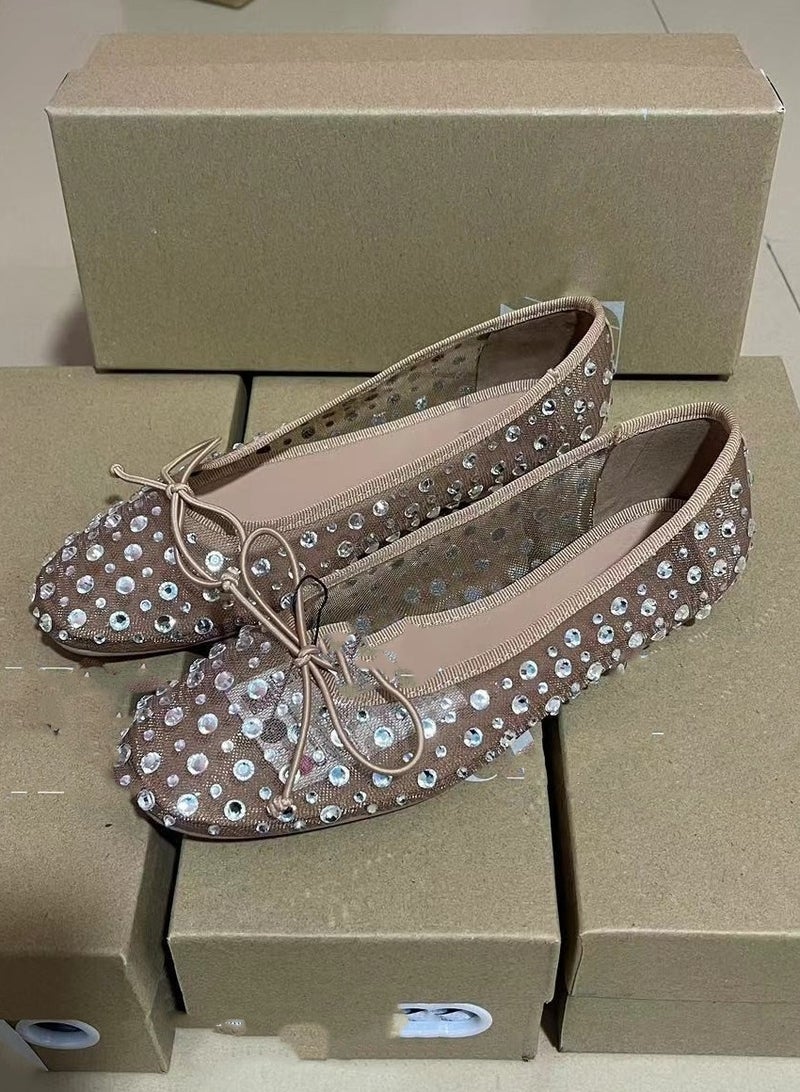 Bow Tie Fashionable Women's Flat shoes For Outerwear  - Image 2