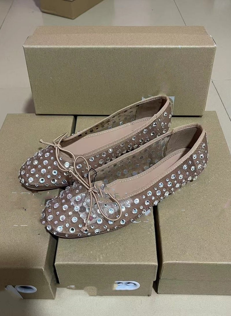 Bow Tie Fashionable Women's Flat shoes For Outerwear  - Image 3