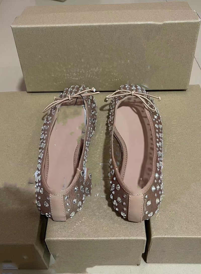 Bow Tie Fashionable Women's Flat shoes For Outerwear  - Image 4
