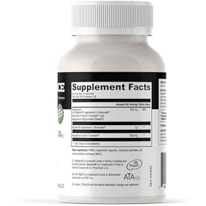 MYOXCIENCE Magnesium L-Threonate + Mag Acetyl-Taurate (ATA Mag) + Mag Glycinate | Promotes Cognitive Well-Being, Enhanced Memory, Mental Clarity and Overall Brain Function | 120 Capsules - Image 3