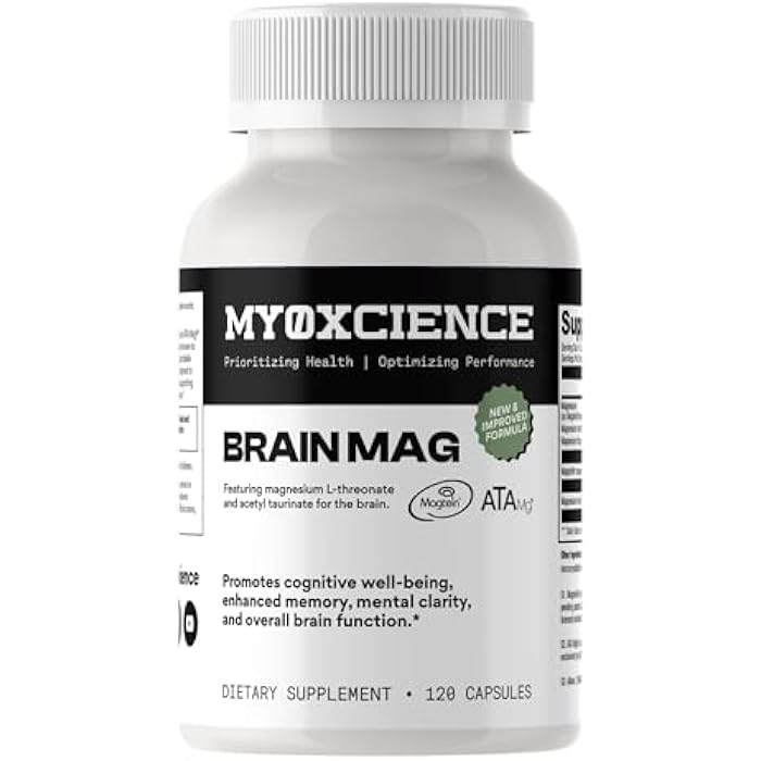 MYOXCIENCE Magnesium L-Threonate + Mag Acetyl-Taurate (ATA Mag) + Mag Glycinate | Promotes Cognitive Well-Being, Enhanced Memory, Mental Clarity and Overall Brain Function | 120 Capsules - Image 1