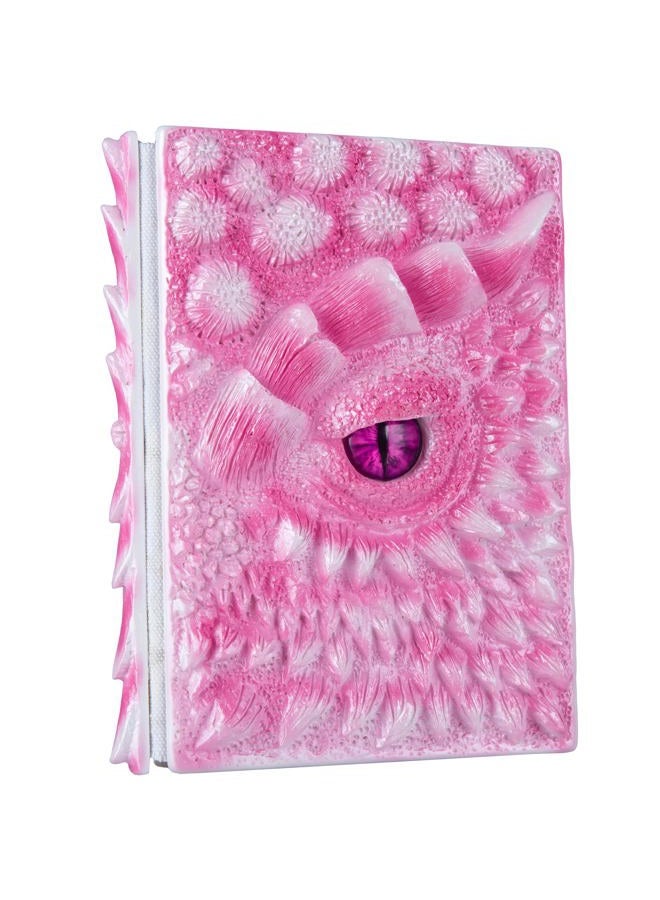 LZlightactor 3D Dragon Eye Embossed Journal,Resin Engraving Notebook,Dnd notebook for Dragon Lovers ，Blank Paper,Hardcover Travel Notepad for Writing,Sketchbook,Collection,Gift,Decoration A4 and A5 Size (A5-Rose) - Image 1