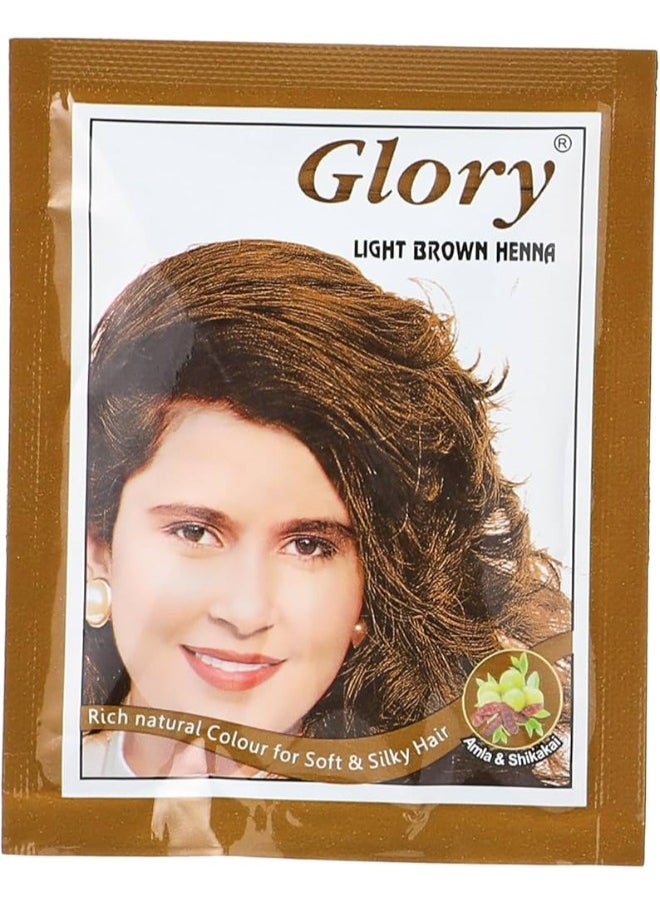 Glory Light Brown Henna Sachet 10grams 