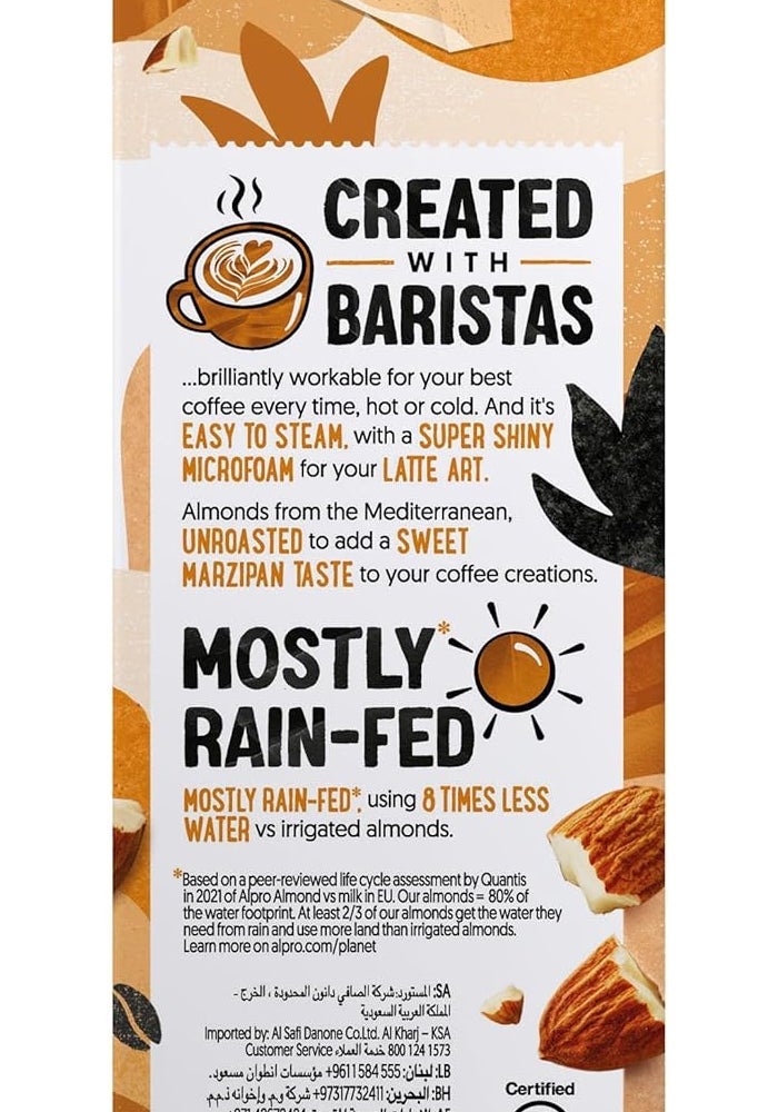 Alpro Barista Almond Drink - 100% Plant-Based, Lactose & Dairy Free - 6x1L - Image 4