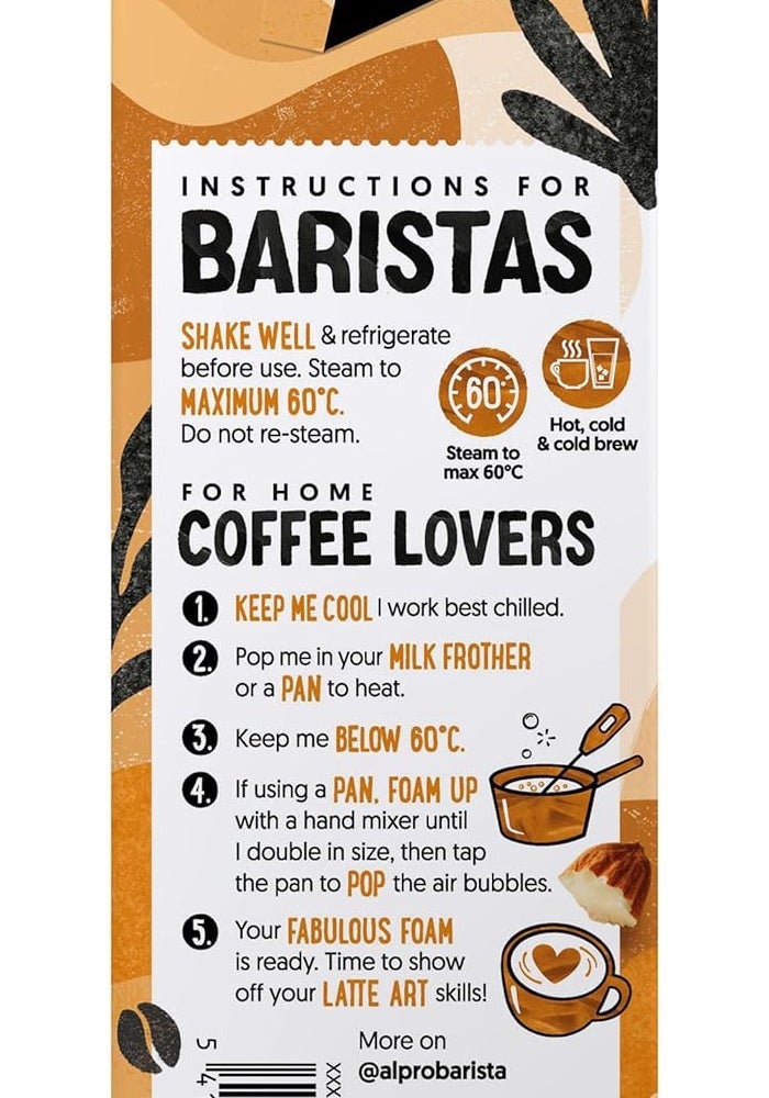 Alpro Barista Almond Drink - 100% Plant-Based, Lactose & Dairy Free - 6x1L - Image 5
