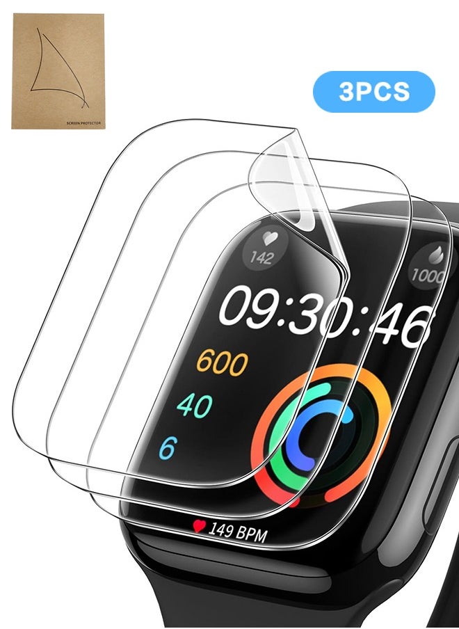SUNDAREE 3 عبوات من واقي شاشة Apple Watch مقاس 46 مم (iWatch S10) مقاس 46 مم، واقي شاشة ناعم مضاد للخدش ذاتي الشفاء، خالٍ من الفقاعات، حساس للمس  - Image 1