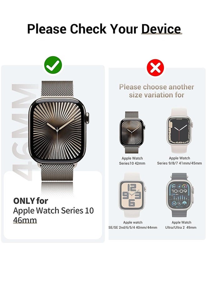 SUNDAREE 3 عبوات من واقي شاشة Apple Watch مقاس 46 مم (iWatch S10) مقاس 46 مم، واقي شاشة ناعم مضاد للخدش ذاتي الشفاء، خالٍ من الفقاعات، حساس للمس  - Image 2