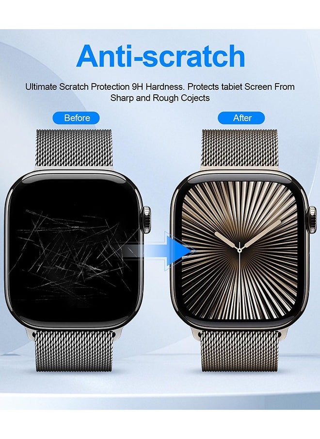SUNDAREE - 3 Pack Apple Watch 46mm (iWatch S10) Screen Protector 46mm, Self-Healing Anti-Scratch Soft TPU Screen Protector, Bubble Free, Touch Sensitive - Image 1